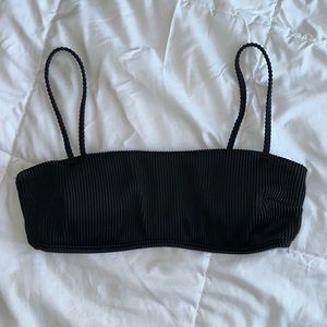 Black adjustable hollister swim top